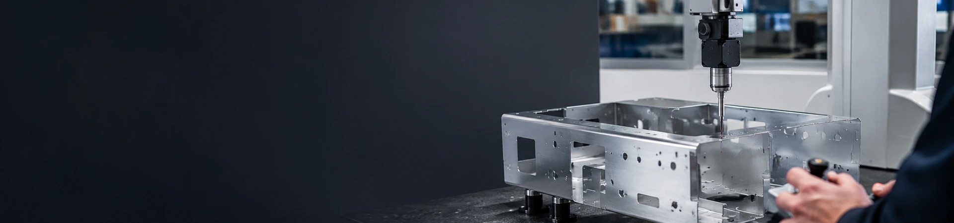 Quality inspection of a precision sheet metal chassis using coordinate measuring equipment